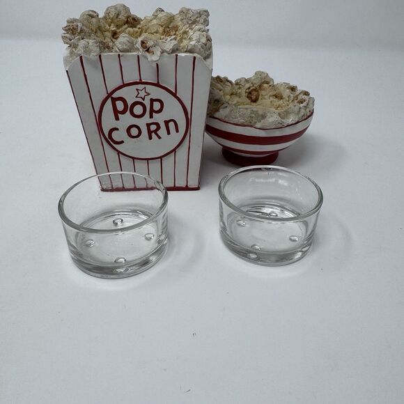 Vintage Yankee Candle Popcorn Tea Light Candle Holder Movie - Picture 5 of 9